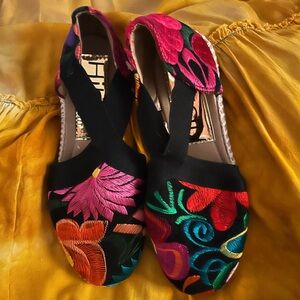 Colorful Embroidered Women's Sandals
